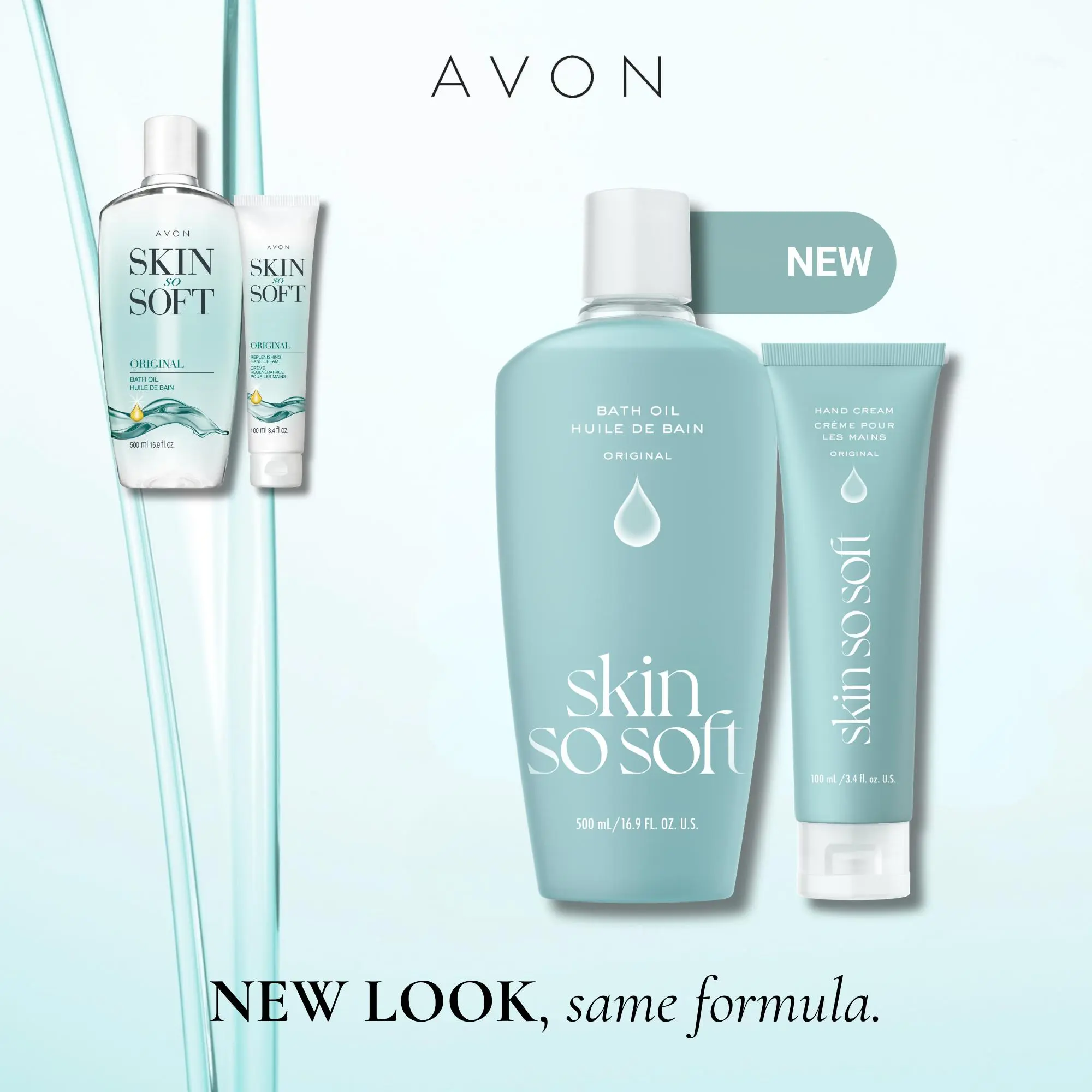 Skin So Soft Silky Hydration Set (Bath Oil + Hand Cream)