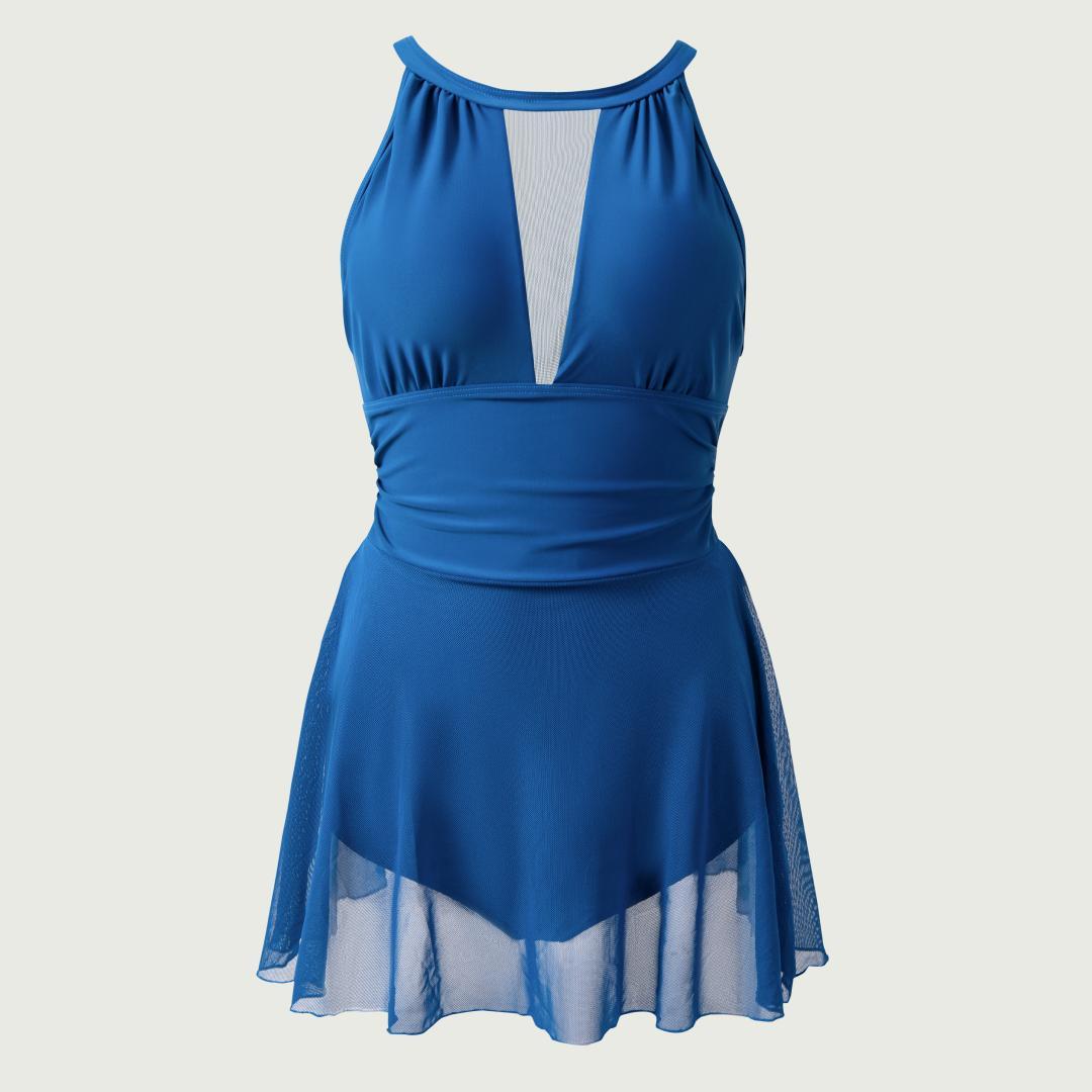 BodyTips Halter Neck Cooling Bodysuit Built In Shorts Soft Stretch Fabric Flexible Fit Outfit Breathable Feel Clean Design Popular Casual Wear Versatile One Piece For Daily Wear Work Home Lounge Vacation Travel Summer Activities Outdoor Walk All Day Use