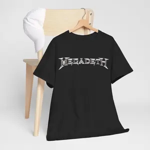 Chrome Logo - Megadeth Unisex T-Shirt Full Color