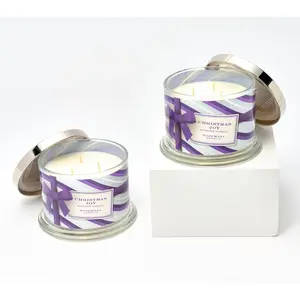 HomeWorx by Slatkin + Co. Set of 2 14-oz Christmas Joy Candles