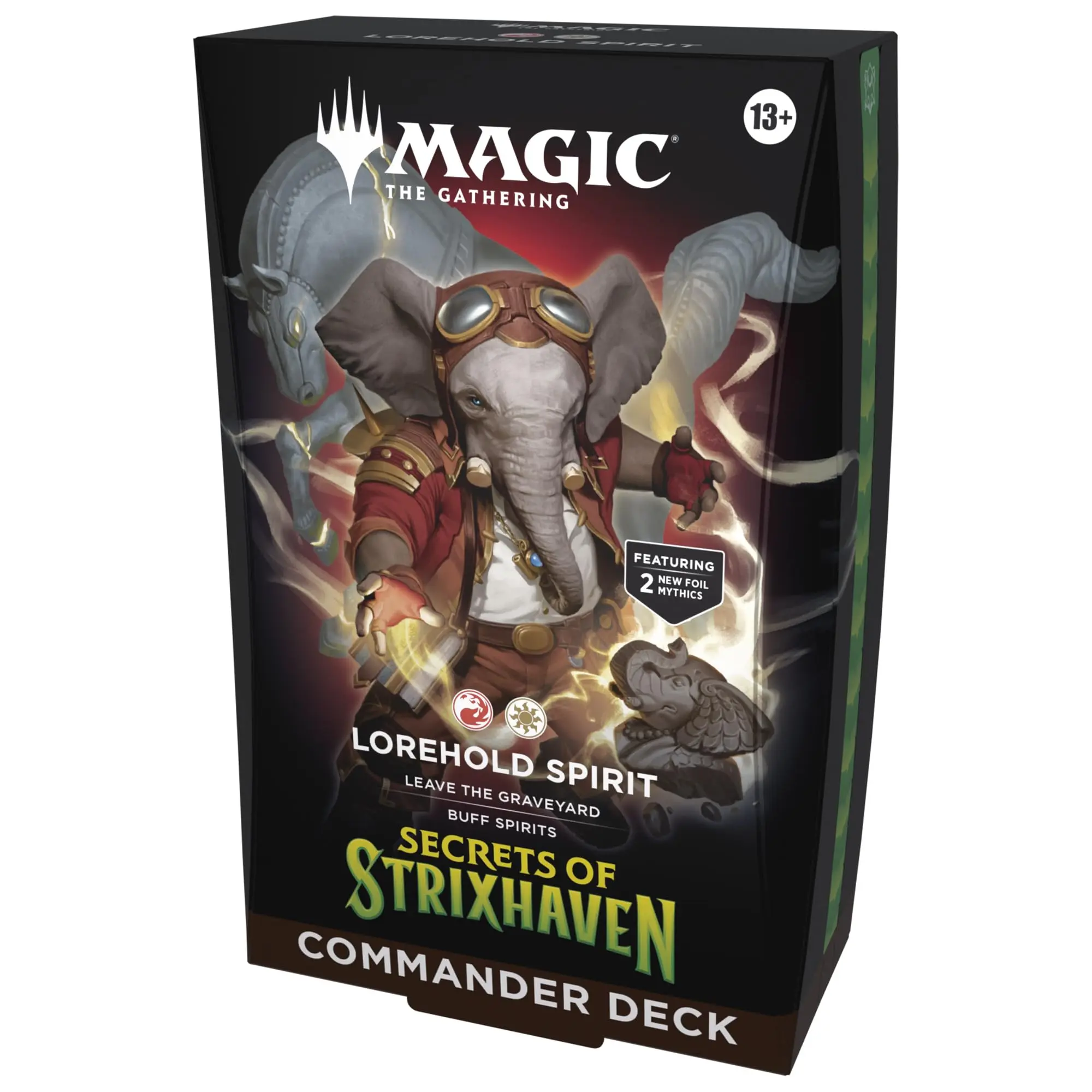 Magic: The Gathering Secrets of Strixhaven Commander Deck - Lorehold Spirit (100-Card Deck, Deck Box + Accessories)