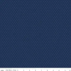 Fabric Riley Blake Navy Foils Essence by the Quarter Yard C16460-NAVY