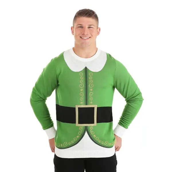 Adult Buddy the Elf Ugly Christmas Sweater