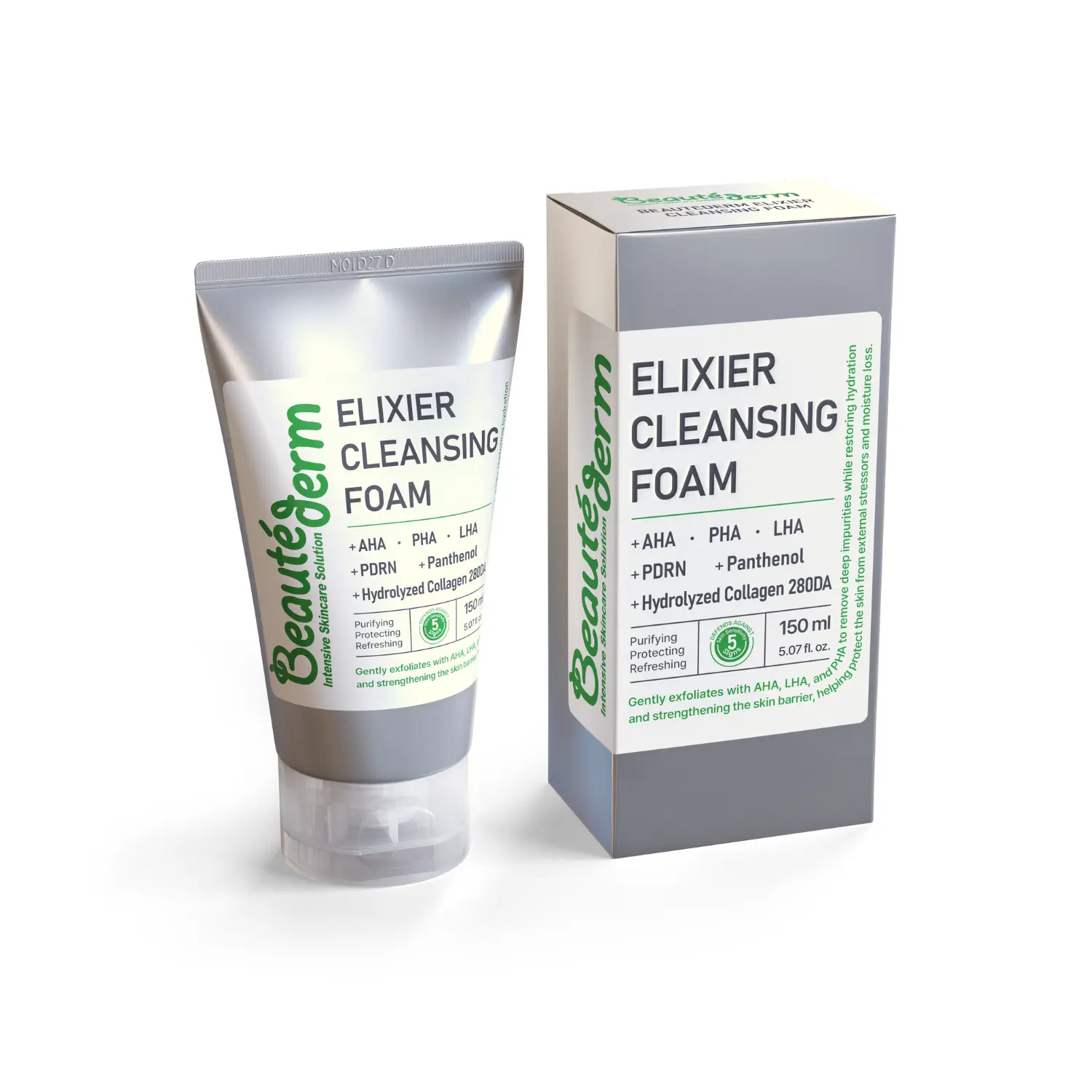 [Beauté Derm] Elixier Foam Cleanser 150ml | Deep Moisture & Gentle Purifying Cleanser