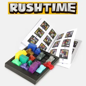 Rush Time Traffic Jam Logic Puzzle Game - 182 Levels Educational Brain Teaser Toy for Kids & Adults (Ages 8+) | STEM Strategy Board Game with Colorful Cars, Travel-Friendly Unblocking Brain Game for Family/Classroom/Travel, Travel Entertainment
