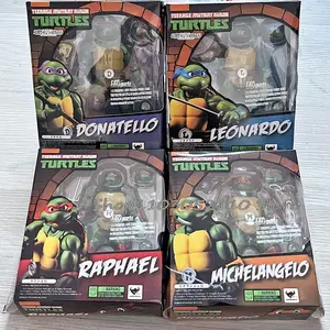SHF Ninja Turtle Figure Neca 1990 Film Version Turtles Action Figure Raphael Leonardo Michelangelo Donatello Model  Gifts