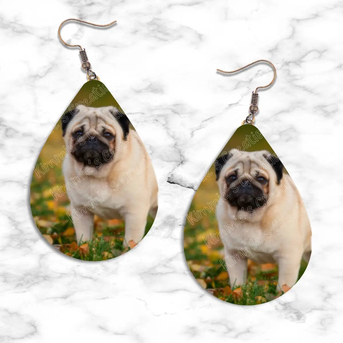 Pug Teardrop Earring Set - Elegant Design for Versatile Wear, Ideal for Everyday Fashion
