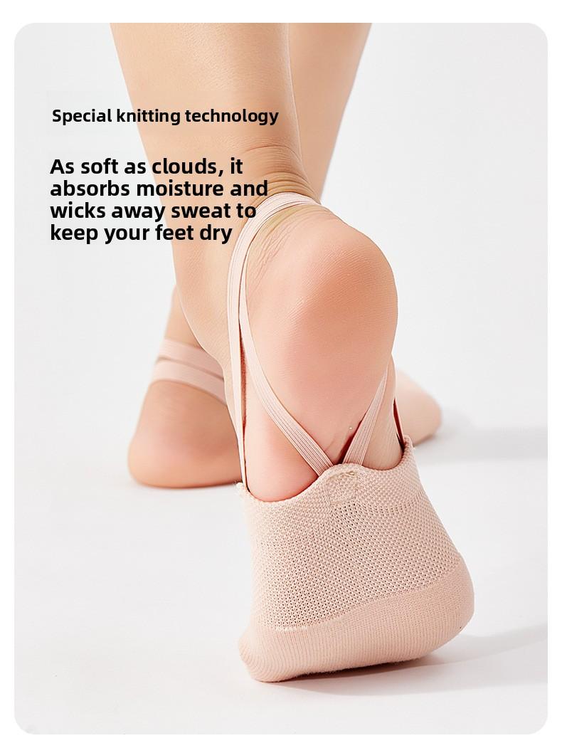 Dance shoes, knitted artistic gymnastics shoes, half-socks for men and women, half-sole shoes, cheerleading and belly dance practice shoes