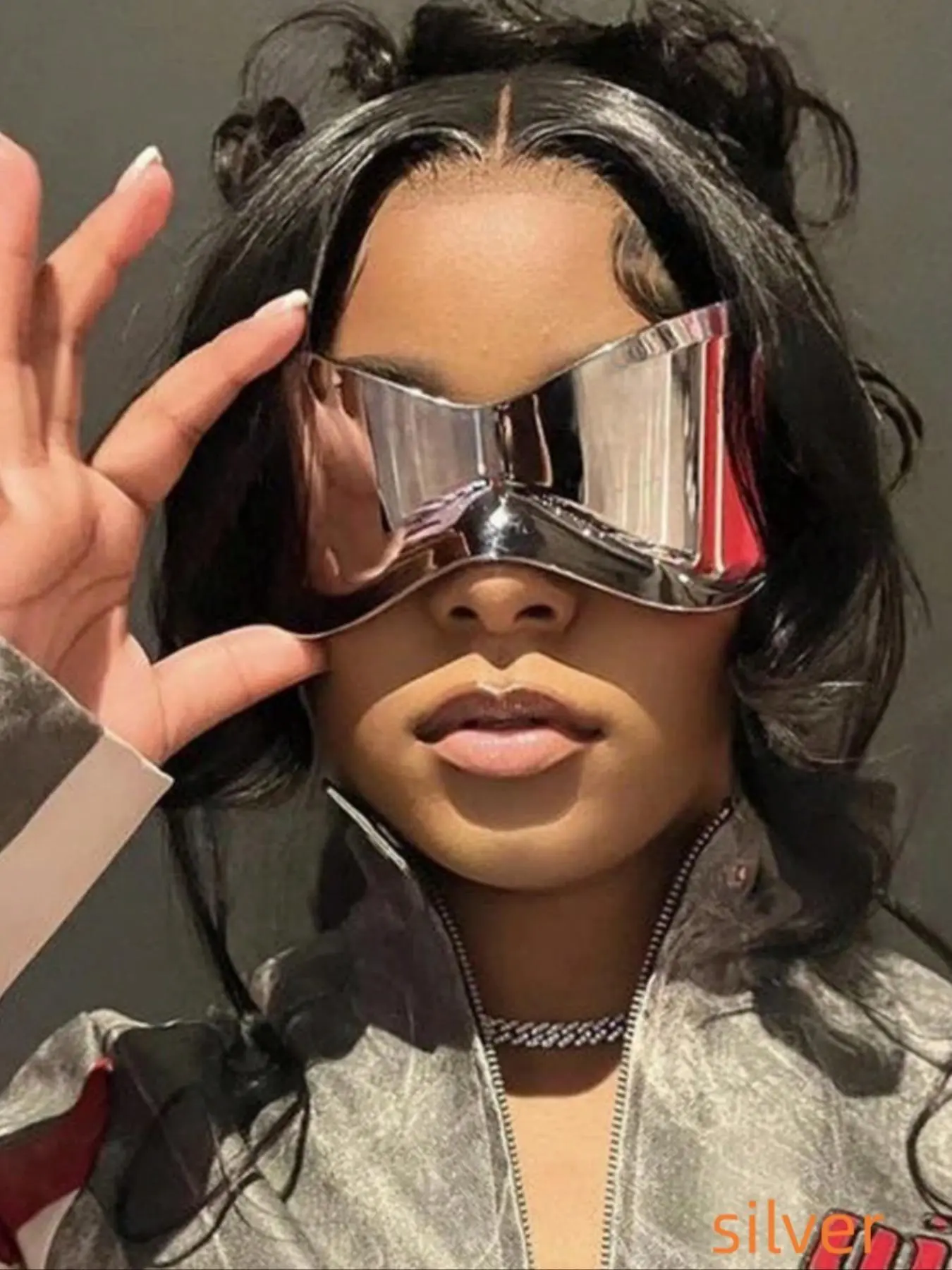 Unisex Y2k Style Sunglasses, Square Mirrored Shades, Mirrored Eyewear, Vintage Trendy Wrap Around Sunglasses, Retro Fashionable Sunglasses for Men & Women for Outdoor Activities