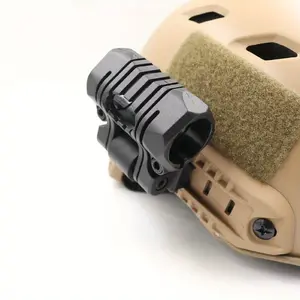 1set 1in/25mm Five speed flashlight clip fishbone clamp guide rail helmet flashlight bracket fishbone flashlight clip Durable Outdoor Tactical Flashlight Clip Mount for Hands-Free Convenience