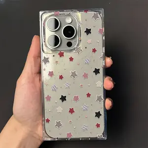 pentagram square Phone Case for use with iphone 17 air 16 pro max 15 plus 14 pro breezy artistic phone cases for iphone 13PRO/12PRO for girlies aesthetic bumper phone case