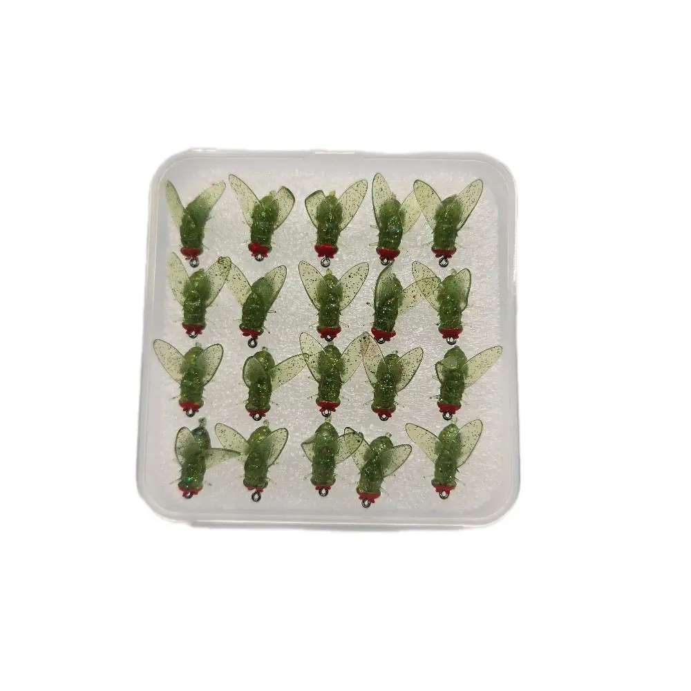 ebc Soft Bait Flys- Pack of 20 Bait Flys Green