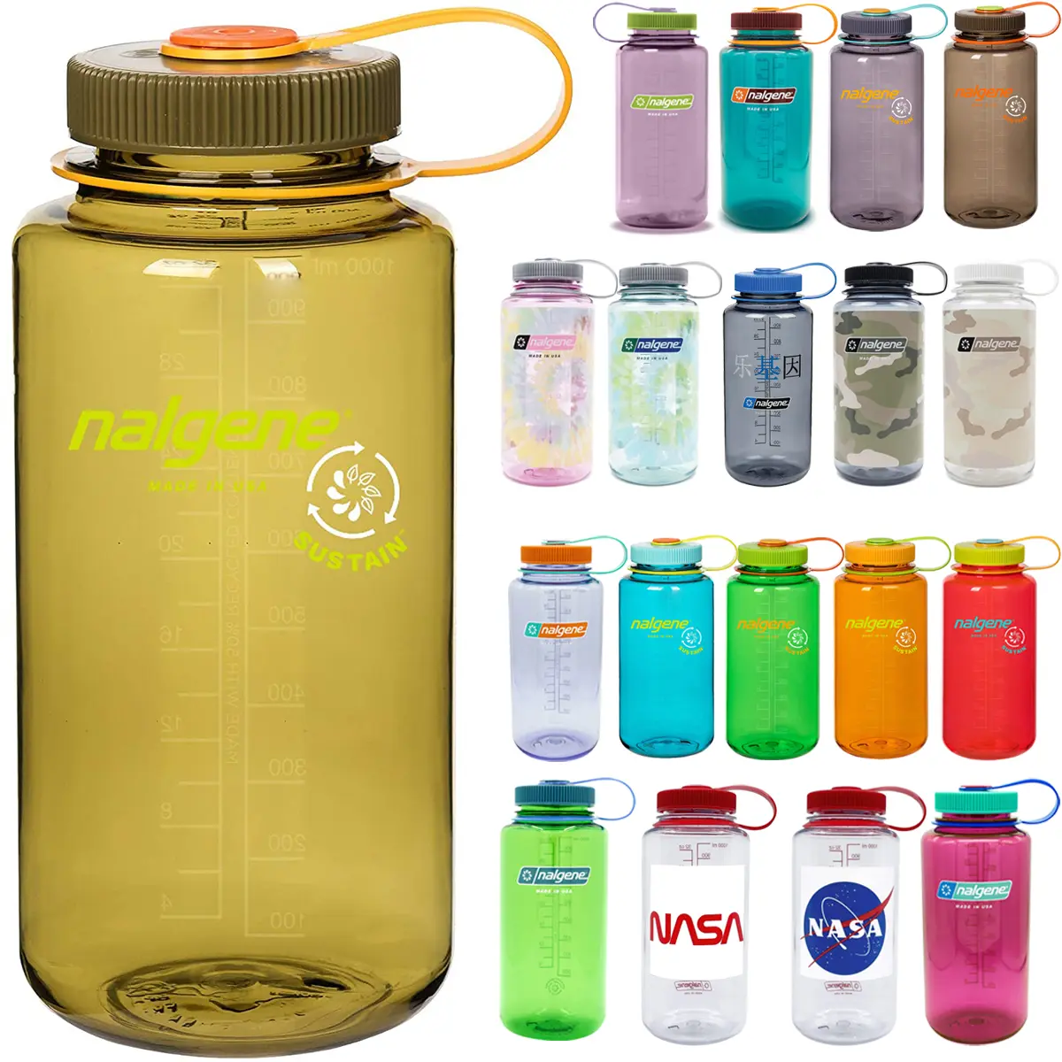 Nalgene Sustain 32 oz. Wide Mouth Water Bottle Nalgene Sustain 32 oz. Wide Mouth Water Bottle