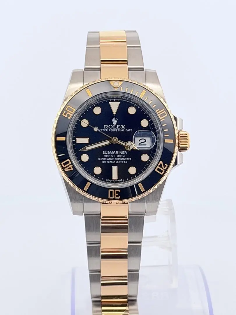 Rolex Submariner Date 116613 40mm Two-Tone Stainless Steel & 18K Yellow Gold Automatic Oyster Bracelet Black Bezel Approx. 2011–2020 Naked