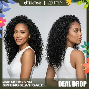IFLY Deep Wave 13x6 HD Lace Front Wig 22 24 26 28 Inch 【300% Density】100% Human Hair Pre Plucked Natural Hairline Glueless Wet And Wavy
