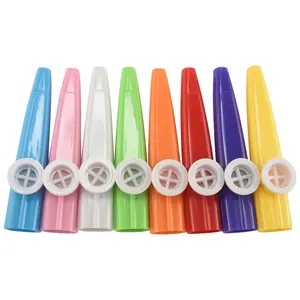 24 Pieces Plastic Kazoos 8 Colorful Kazoo Musical Instrument, Good Companion For Guitar, Ukulele, Violin, Piano Keyboard, Great Gift For Music Lovers (24 Pieces)