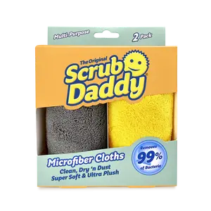 Scrub Daddy Microfiber Cloths - Pack of 2 for Household Cleaning Towel Scrub Daddy Microfiber Cloths - Pack of 2 for Household Cleaning Towel