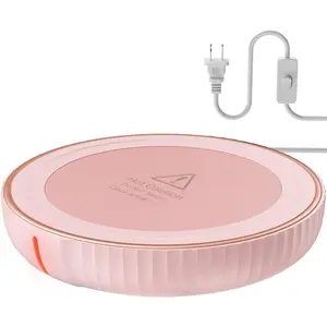 Large Candle Warmer Plate - Coffee Cup Mug Warmer for Desk, Candle Melter, Electric Mug Heater for Beverages, Milk & , Coffee Accessories Ideal Gifts Keep Cup Warm ()