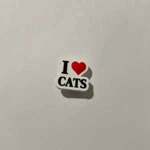 I LOVE CATS shoe croc charm