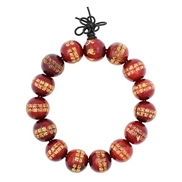Mala Bracelet Wood Buddhist Prayer Beads for Men Women – Mala Wrist Meditation Beads Buddhist Bracelet - Tibetan Prayer Beads Bracelet