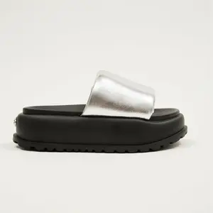 Lola Silver  Women`s Summer Casual Flats