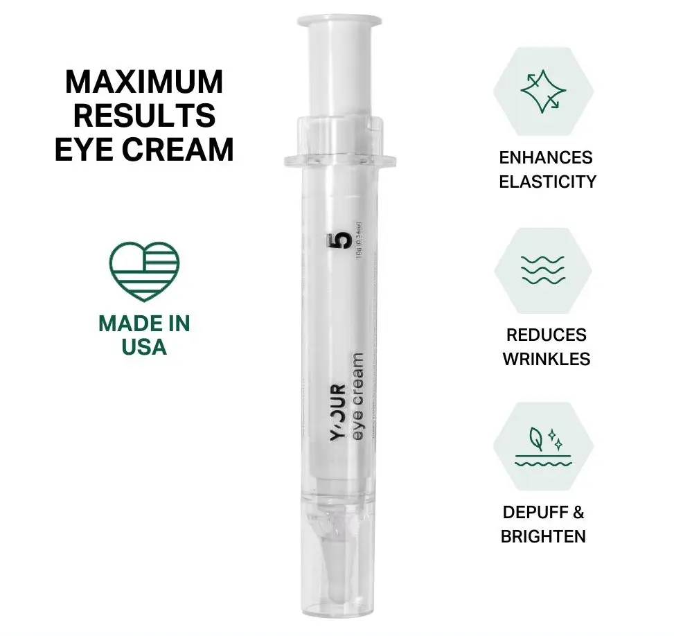 Triple Correct Firming & Lifting Eye Cream, with Retinol, Peptide Complex & Hyaluronic Acid to Boost Collagen. Enhances Elasticity. Brightens Dark Circles, Puffy Bags. Smooths Crow Feet & Fine Lines - Y'OUR Skin, Valentine gift for her Retinyl Palmitate