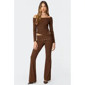 Aries Studded Fold Over Leggings Aries Studded Fold Over Leggings
