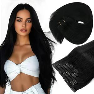 Sunny Hair Clip in Hair Extensions 12inch-24inch 7PCS Natural Straight 120G-135G"Weight for Daily,Occasions and Holiday Gifts for Women Hairpiece Holiday Hair kpop idols hair extensions #Summervibes##DealsForYouDays