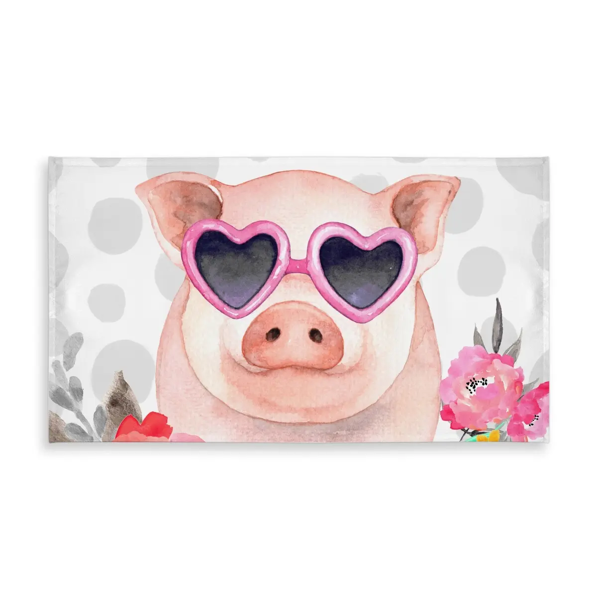 360 Stand Large Rectangle Indoor-Outdoor Tablecloth (58x102 in.), Cute Farm Animals Themed, Easy Cleaning Apron Alternative for Home & Garden Decoration, Indoor-Outdoor Tablecloths