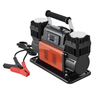 VEVOR 12V Heavy Duty Air Compressor, Auto-Stop Portable Tire Inflator with LCD Digital Display, 7.14 CFM 150PSI Offroad Air Pump with Adapters for Trucks Car SUV 4x 4 Vehicle RVVEVOR Super Brand Day