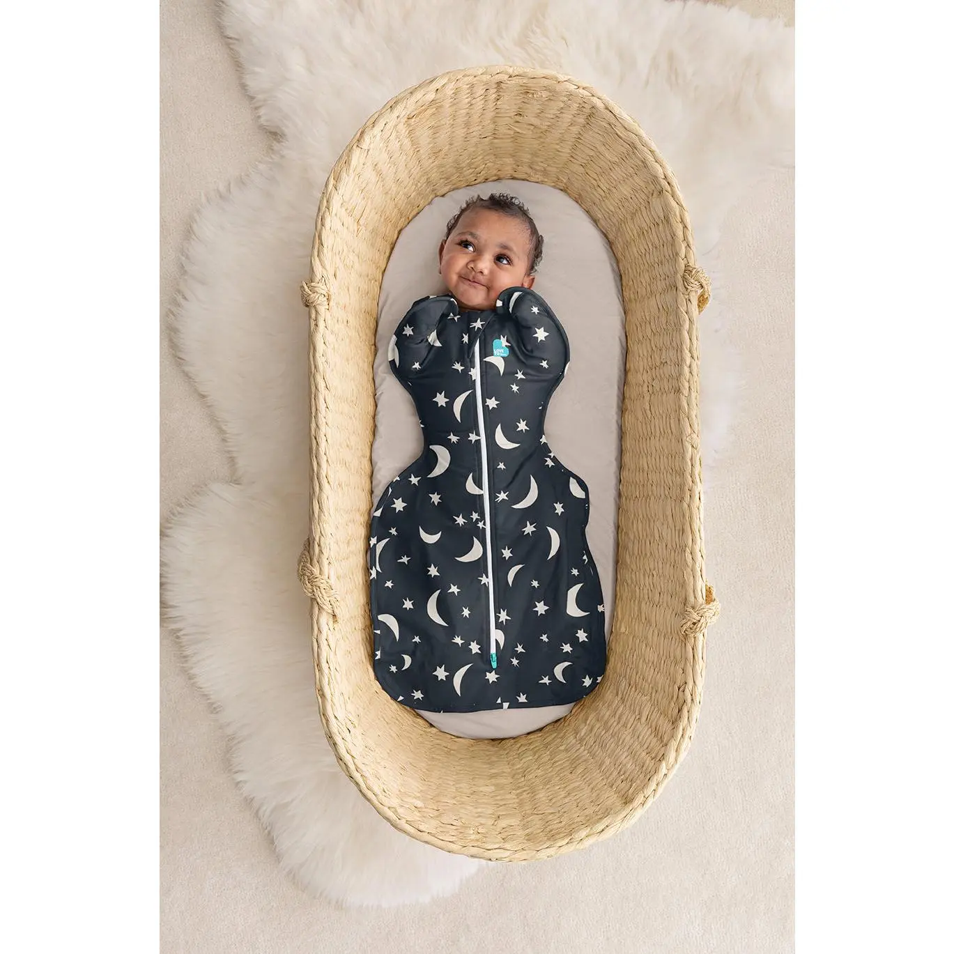 Swaddle Up™ 1.0 TOG Cotton Charcoal Big Sky Swaddle Up™ 1.0 TOG Cotton Charcoal Big Sky