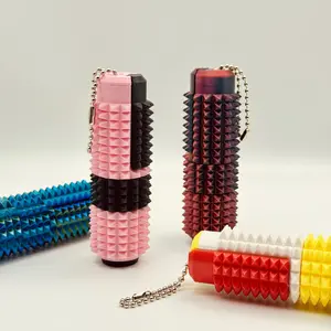 5-in-1 Stress Relief Fidget Toy, Spinners & Button Clicks, Portable Sensory Stim Tool, Spiky Sensory Fidget, 3D Printed Pocket Mini Fidget for Adults, Novelty Gifts