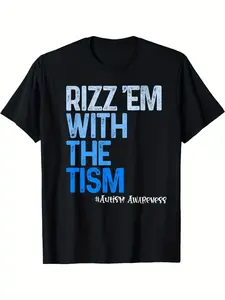 Rizz 'Em with The Tism - Autism Awareness T-shirt