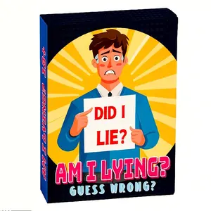 Family Party Game Am I Lying?, Party Table Game, Fun Drinking Board Games for Gatherings, Interactive Entertainment Gift for Holidays & Celebrations, Board Games Night