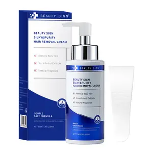 [UK MADE] BEAUTY SIGN WOMEN BIKINI LINE & MEN'S DEPILATORY CREAM PASTE HAIR REMOVAL CREAM 200ML