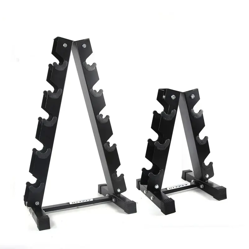 RITFIT A-Frame Dumbbell Rack - Heavy-Duty Steel 5-Pair Storage Stand, Space-Saving Home Workout Gear for Strength Training, Resistance Training with Body Weights, Fitness Equipment, Strength Training Equipment