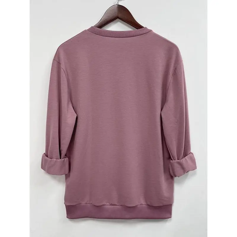 Women's Cartoon Ghost Print Sweatshirt, Casual Halloween Themed?Long Sleeve Round Neck Pullover for Fall & Winter, Women's Clothes for Daily Wear Women's Cartoon Ghost Print Sweatshirt, Casual Halloween Themed?Long Sleeve Round Neck Pullover for Fall & Winter, Women's Clothes for Daily Wear