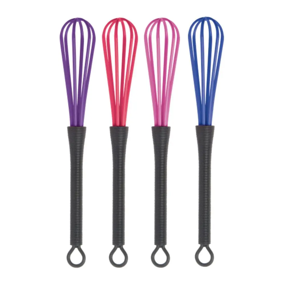 Diane Small Plastic Assorted Colors Whisk - Lightweight Reusable Kitchenware Utensils, Quick-Blend Tea-Making Tool, At-Home Hair Coloring & Bleach Preparation Aid, Hair Color Mixing