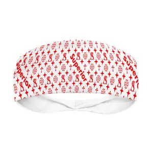 Superior Athlete in White with Red Head Band