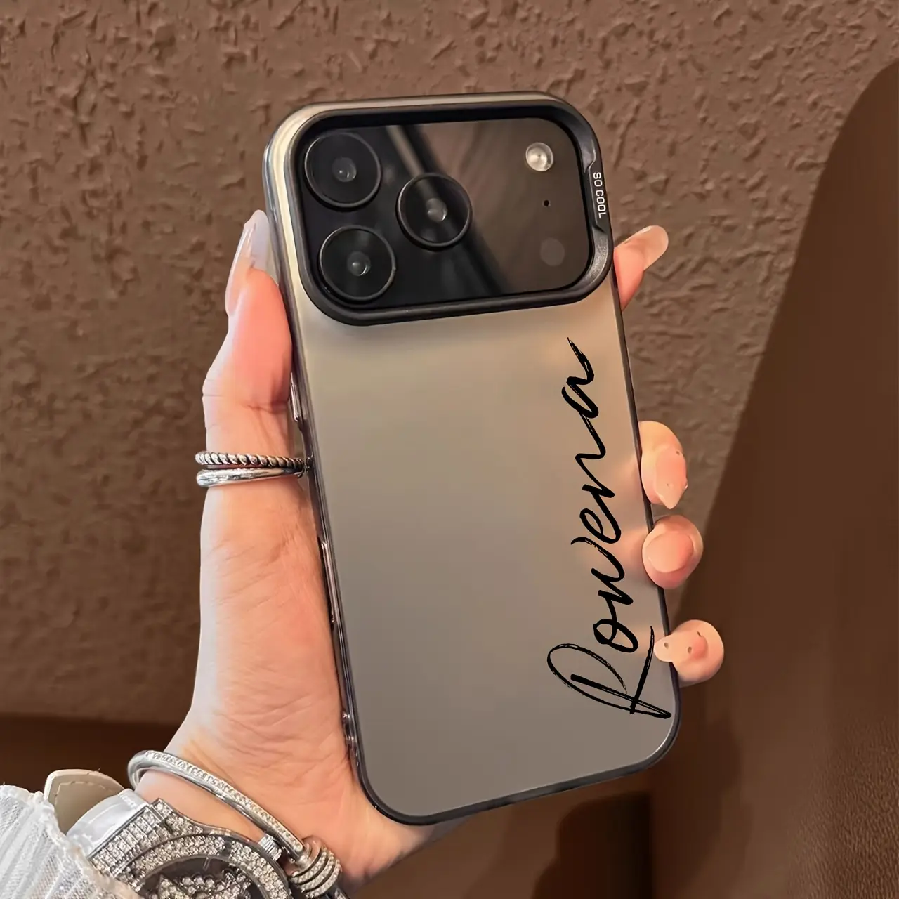 Personalized Smartphone Casing - Compatible with iPhone 11-17 Pro Max, 14-16 Plus, Luxury UV Printing, Candy Color Matte Hard Plastic, Shockproof Handheld Cellphone Devices DIY Custom Name Gift Cover