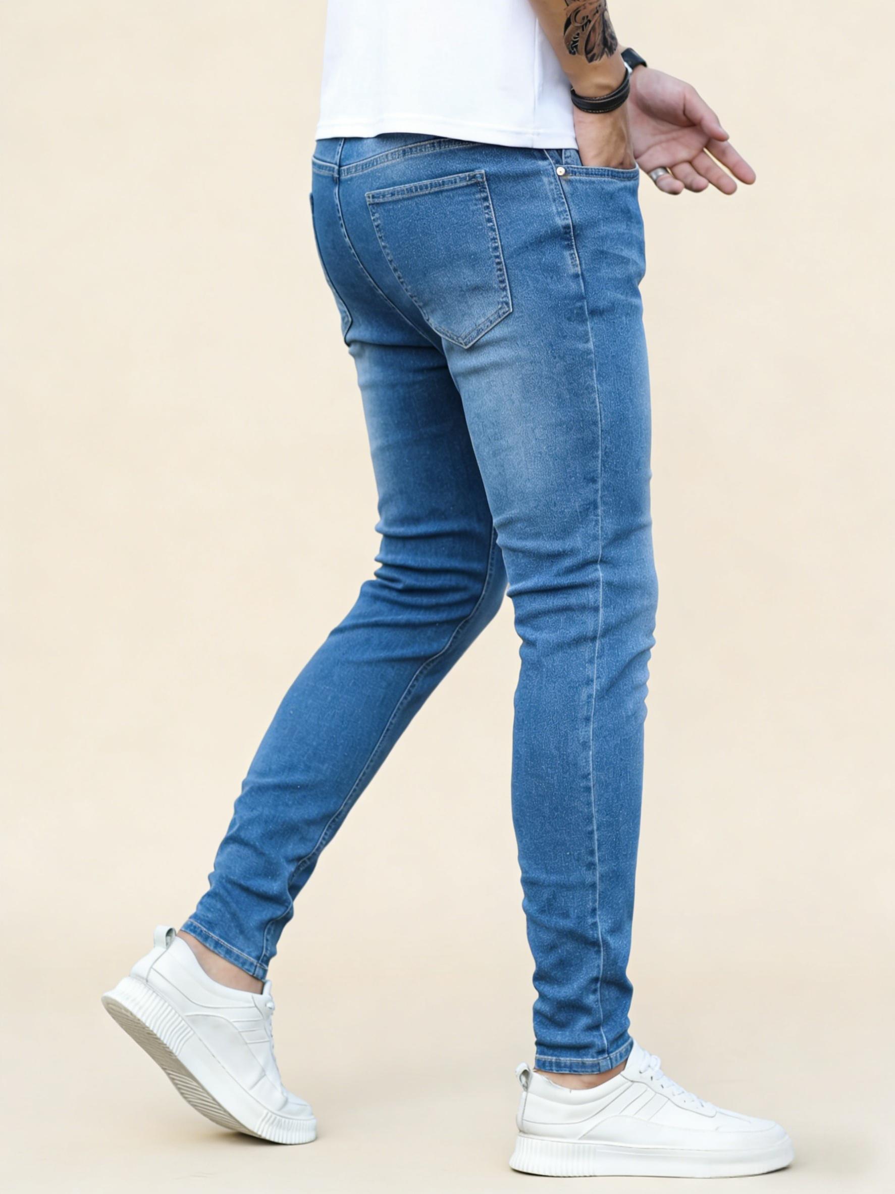 2026 New Arrival Men's Slim Fit High Stretch Comfort Jeans, Leg-Lengthening Design, Casual Daily Wear For Multiple Occasions