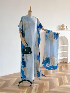 Women's Floral Print Long Scarf, Fashionable Lightweight Soft Scarf for All Seasons, Casual Versatile Scarf for Women, Fashion Shawl