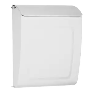Architectural Mailboxes  Aspen Locking Wall Mount Mailbox - White - Small