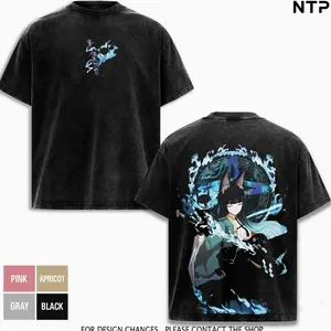 Miyabi + Yixuan ZZZ Zenless Zone Zero Washed Tshirt, Unisex Ultra Cotton Washed Tshirt, Sweater, Hoodie , Indie FPS Game Shirt, Gift For Game Fan, Streetwear Clothes 49O