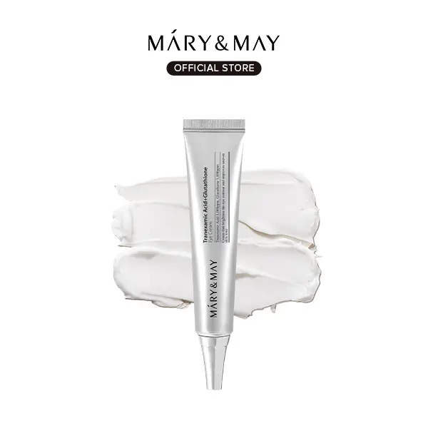 [Mary&May Official] Mary&May Tranexamic Acid TXA Glutathione Eye Cream for Dark Circles Hyperpigmentation Niacinamide Vitamin C Firms Under Eye Area Wrinkle Care Korean Skincare 1.01 oz