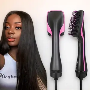 Electric Hair Straightening Brush for Wet & Dry Use, Scalp Massage Function, Styling Comb for Home Use, Us Plug, Compliant Power Cord, Heated Comb Straightener
