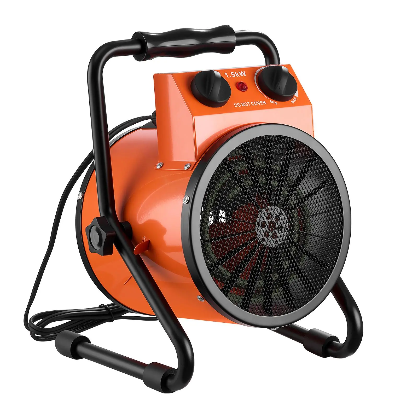 【summerfinds】VEVOR Greenhouse Heater, 1500W Electric Space Heater with Fan & High Heat Modes, IPX4 Protection, 25° Adjustable Angle, Overheat Protection, for Grow Tent, Small Greenhouse, Flower Room, Home Office