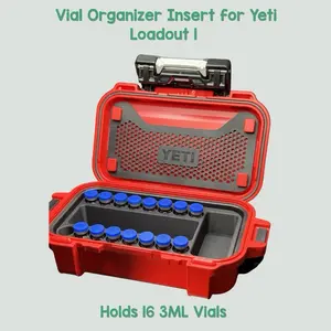 Vial Organizer Insert for Yeti Loadout 1 - CASE NOT INCLUDED Multi Compartment