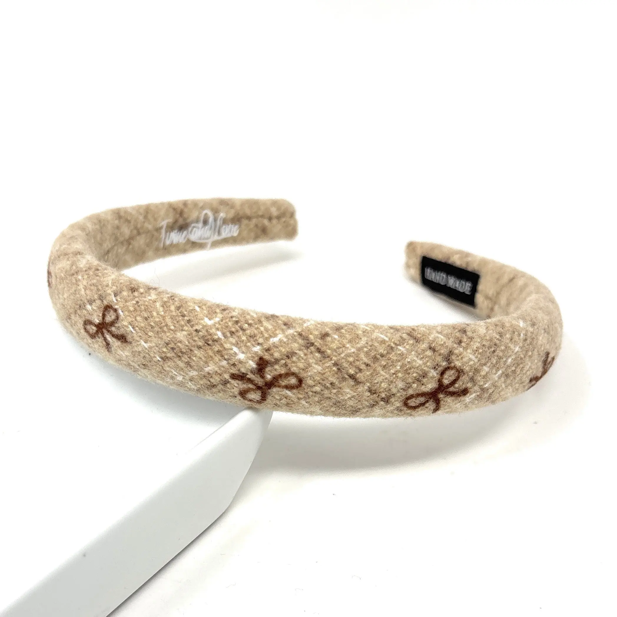 Freya Bow Tweed Headband