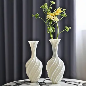 Vintage Art Vase for Living Room Coffee Table and Study Desktop Decorative Flower Vase Ideal Gift for Home Decoration